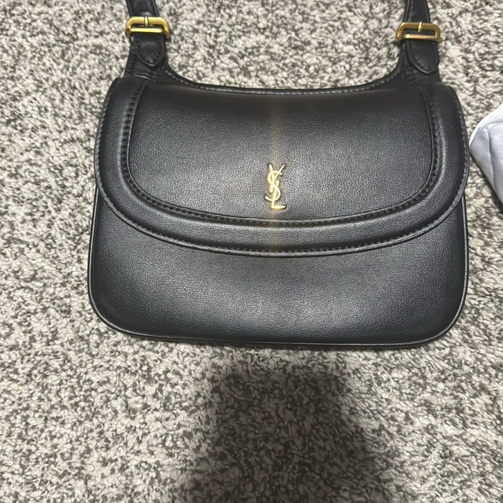 Black Leather Shoulder Bag